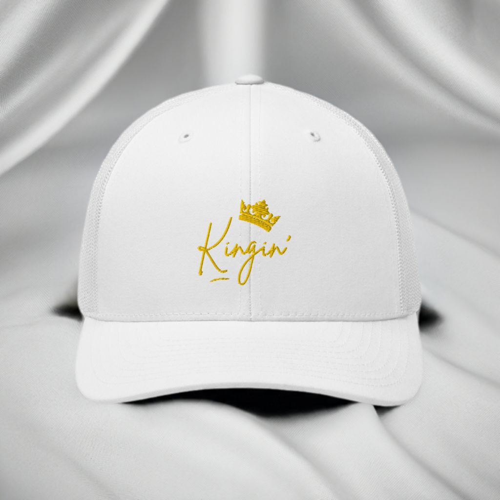 Kingin' Trucker Cap, Royal Gold Logo