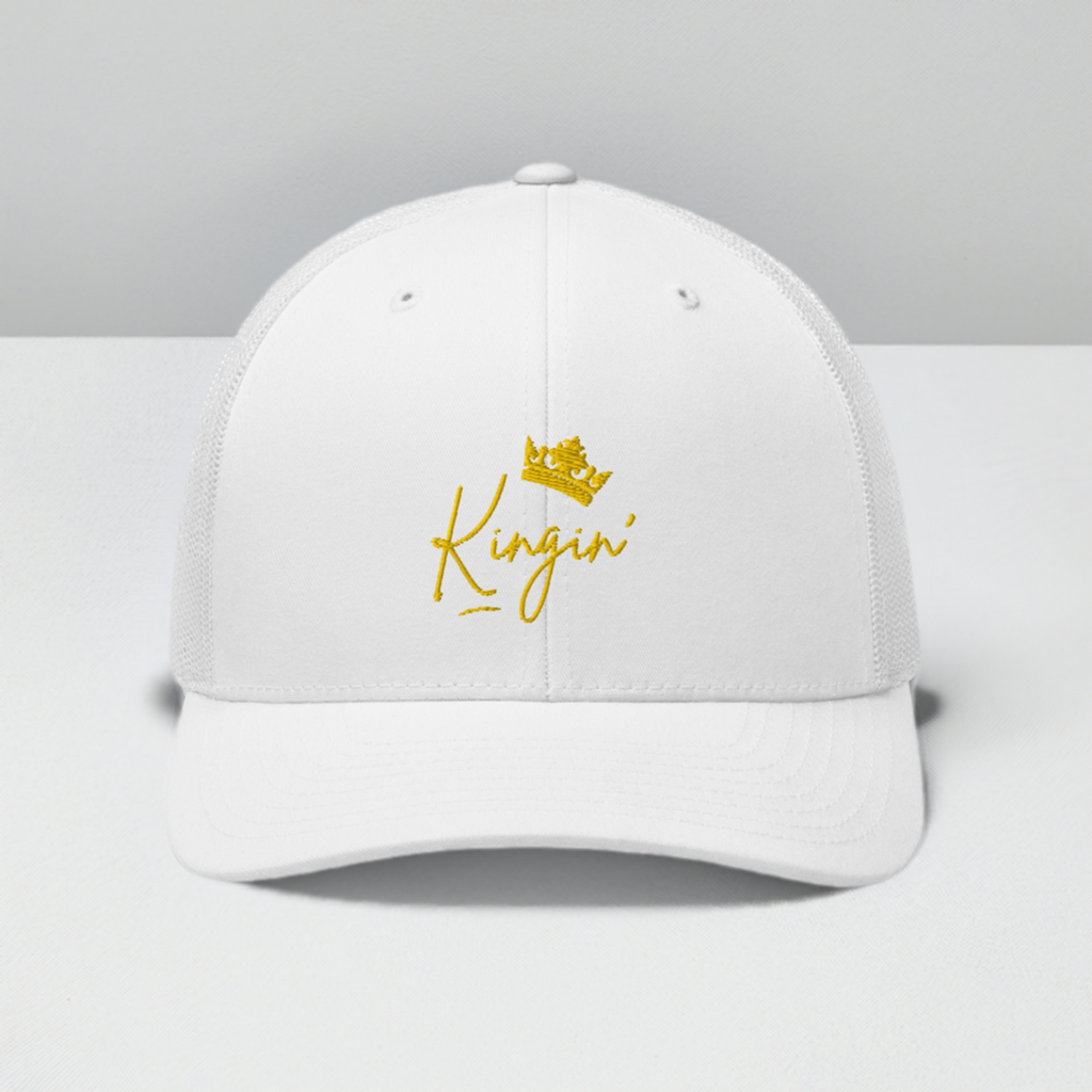 Kingin' Trucker Cap, Royal Gold Logo