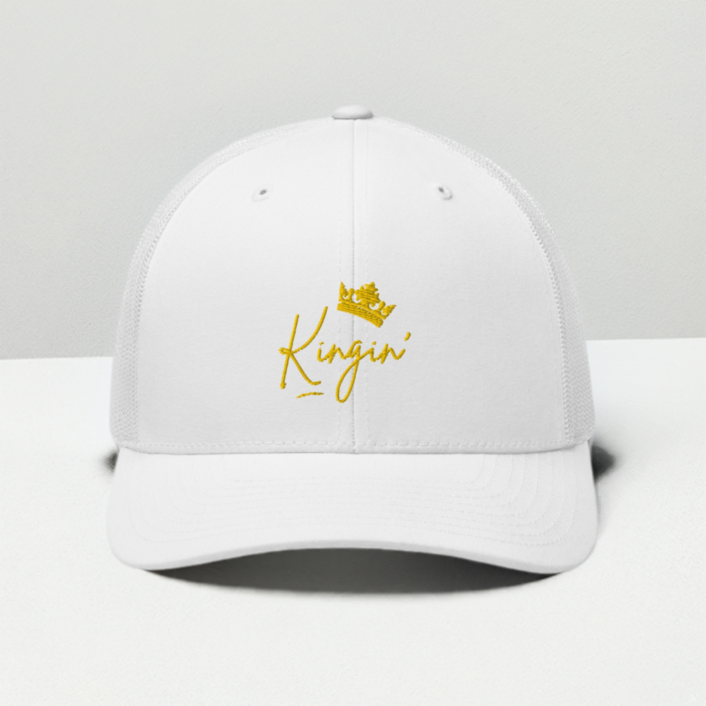 Kingin' Trucker Cap, Royal Gold Logo