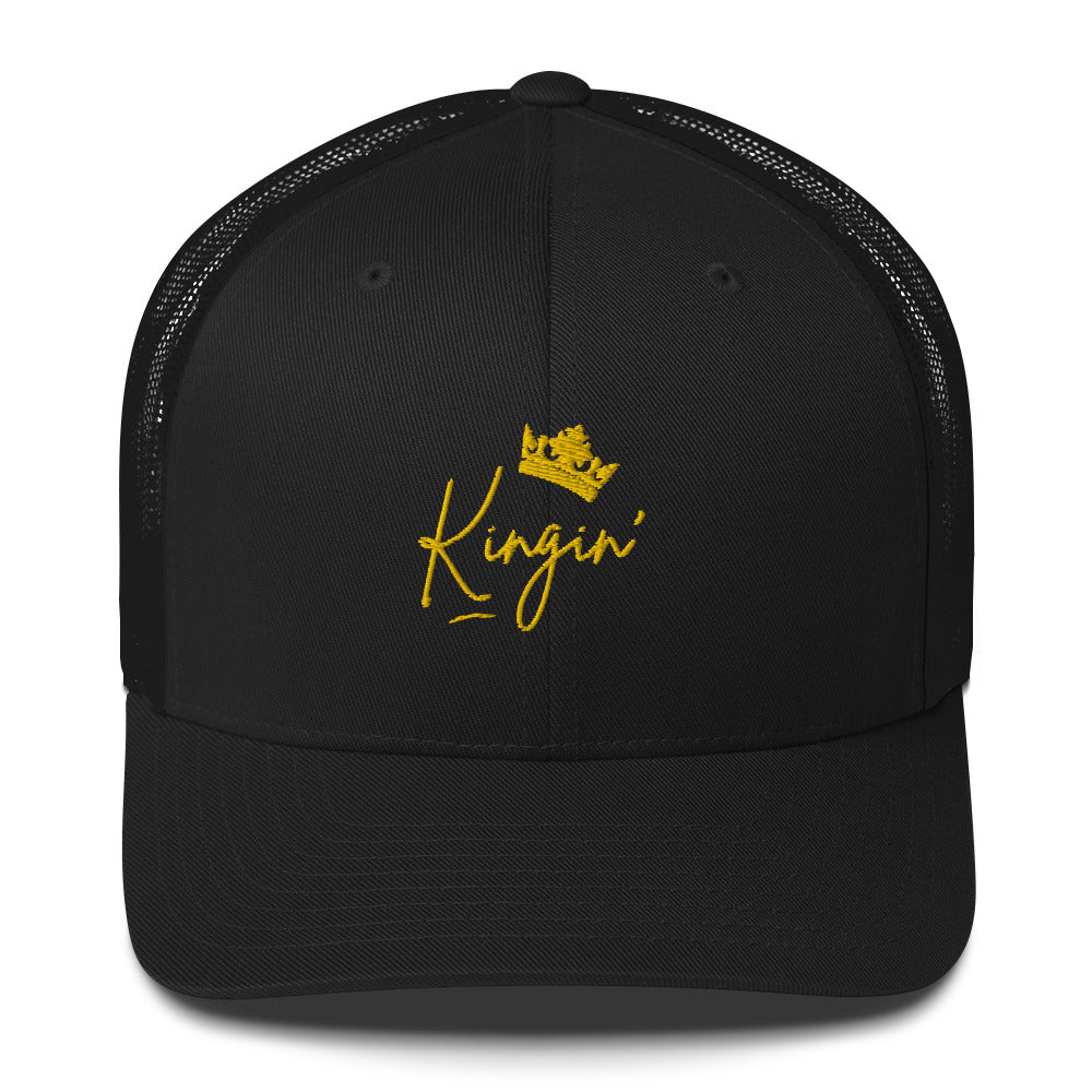 Kingin' Trucker Cap, Royal Gold Logo
