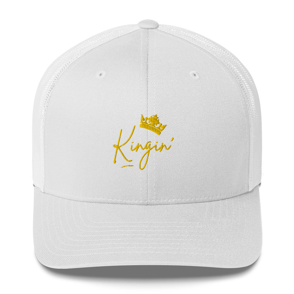 Kingin' Trucker Cap, Royal Gold Logo