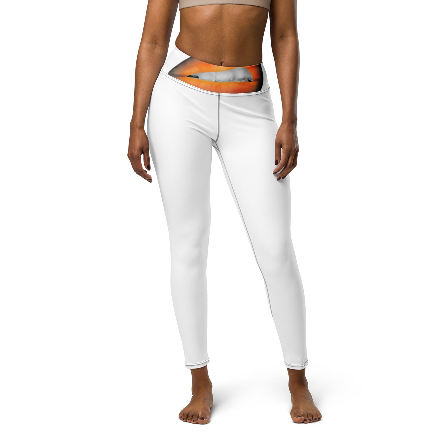 An Orange Mood Yoga Leggings